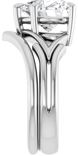 Sužadėtuvių Žiedas „Solitaire“ 585 Baltojo Aukso Heart Shape 9mm (9)