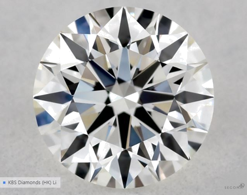 0.58 carat I-VVS1 Excellent cut Natūralus Round Deimantas (1)