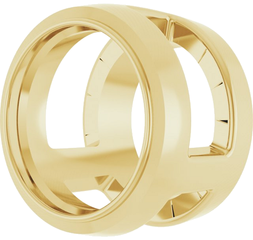 Pakabukas „Round Bezel-Set Slide“ 585 Geltonojo Aukso Round 5.8mm (2)