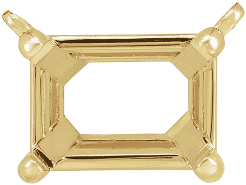 Pakabukas „Emerald Claw-Prong“ 585 Geltonojo Aukso Emerald 7mm x 5mm (1)