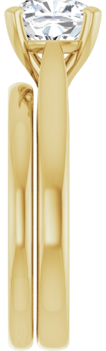 14K Yellow 7 mm Cushion Engagement Ring Mounting (9)