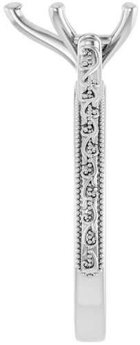 Sužadėtuvių Žiedas „Solitaire“ 585 Baltojo Aukso Pear Shape 10mm x 7mm (4)