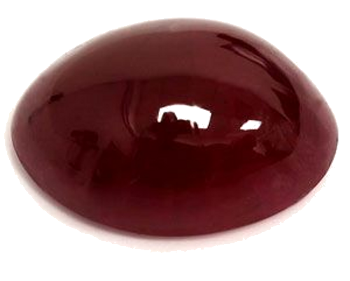 6.18 carat RED CABOCHON cut Oval Rubinas (1)