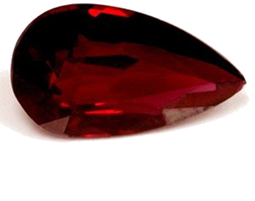 2.05 carat RED Pear Rubinas (1)