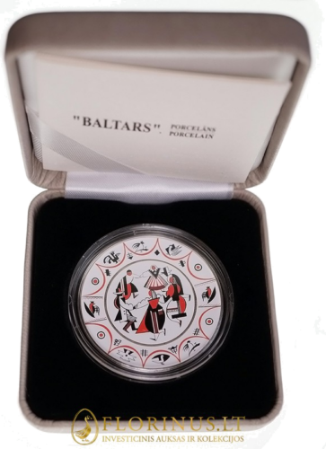 2016 Latvia, Porcelain, 5 euro silver coin (1)