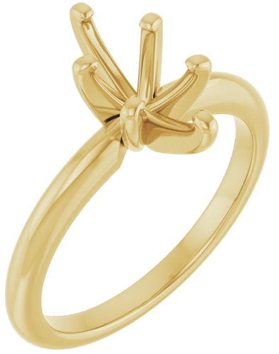 Sužadėtuvių Žiedas „Solitaire“ 585 Geltonojo Aukso Marquise 10mm x 5mm (1)