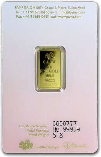 5 g Investment Gold Bar Love Always PAMP (3)