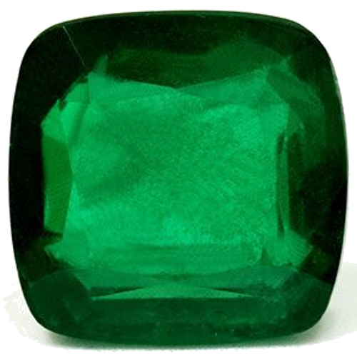 8.29 carat GREEN Cushion Smaragdas (1)