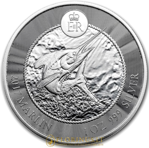 2017 Marlin, Kaimanų salos, 1 oz sidabrinė moneta (1)