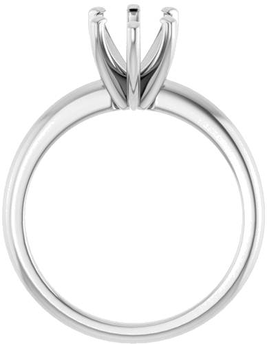 14K White  10x7 mm Pear Solitaire Engagement Ring Mounting (2)