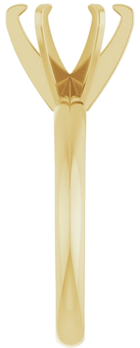 14K Yellow 8.2 mm Round Solitaire Engagement Ring Mounting (4)