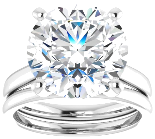 Sužadėtuvių Žiedas „Solitaire“ 950 Platinos Round 12mm (8)