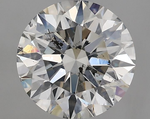 2.03 carat Faint  Gray-SI2 Excellent cut Natūralus Round Deimantas (1)