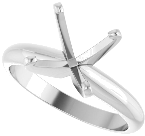 Sužadėtuvių Žiedas „Light Solitaire“ 585 Baltojo Aukso Square 7mm (5)