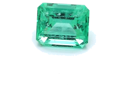0.78 carat GREEN STEP cut Octagonal Smaragdas (1)