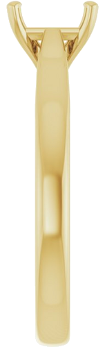 Sužadėtuvių Žiedas „Solitaire“ 417 Geltonojo Aukso Emerald 6mm x 4mm (4)