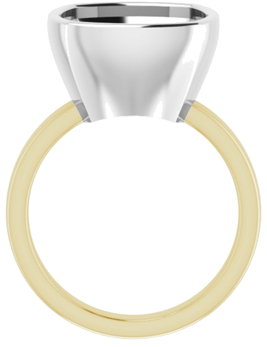 Sužadėtuvių Žiedas „Solitaire“ 585 Baltojo Ir Geltonojo Aukso Cushion 12mm (2)