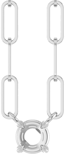 Pakabukas „Solitaire Claw-Prong“ 925 Sidabro Round 4mm (1)