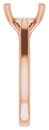 Sužadėtuvių Žiedas 14k rose gold Cushion 9mm (4)