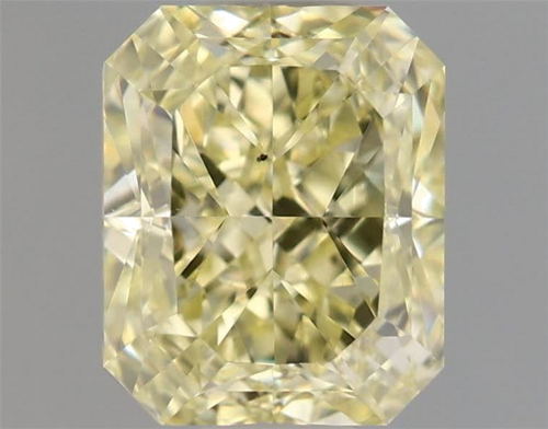 1.01 carat Fancy Light Yellow-SI1 Natūralus Radiant Deimantas (1)