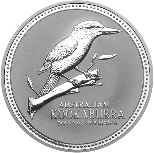 2003 Kookaburra Austrālija 1 oz sudraba monēta (1)