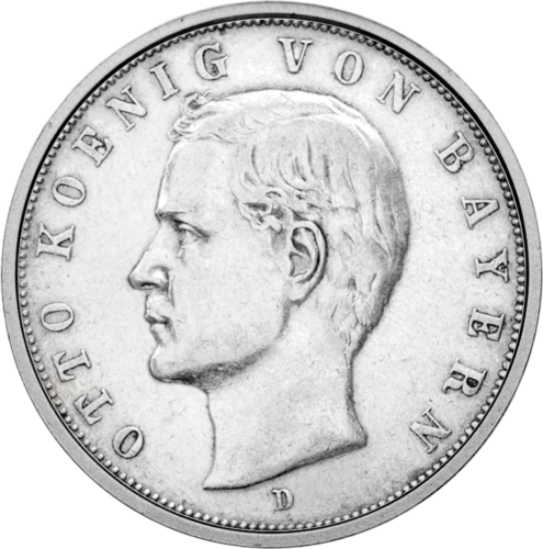 3 марки Отто (1908-1913) Германская империя серебряная монета (1)