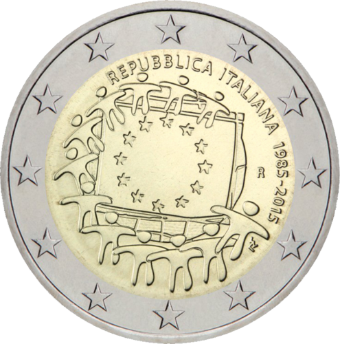2015 Italy EU Flag 2 euro coin (1)