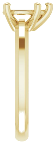 Sužadėtuvių Žiedas „Solitaire“ 585 Geltonojo Aukso Pear Shape 8mm x 6mm (4)