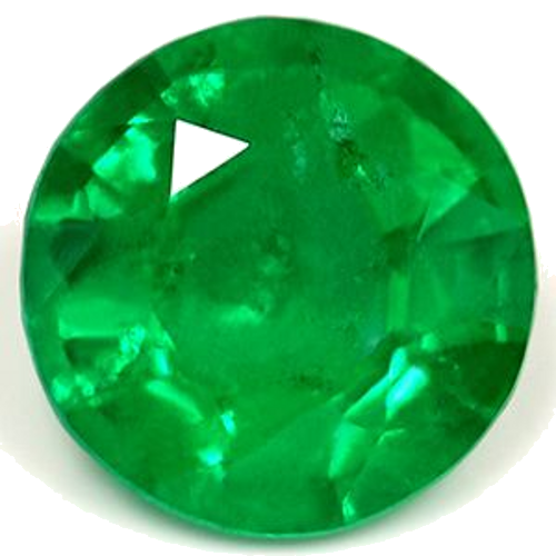 1.34 carat GREEN Round Smaragdas (1)