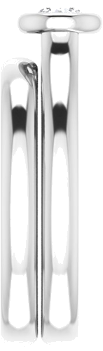 14K White  4.1 mm Round Solitaire Engagement Ring Mounting (9)