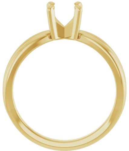 Sužadėtuvių Žiedas „Split Shank“ 585 Geltonojo Aukso Round 6.5mm (2)