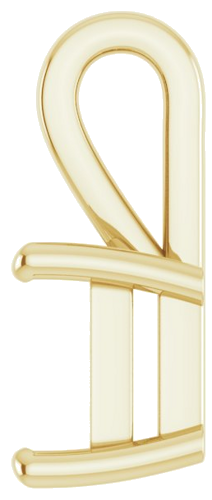 14K Yellow 10x8 mm Emerald Pendant Mounting (3)