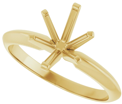 Sužadėtuvių Žiedas „Solitaire“ 585 Geltonojo Aukso Oval 9mm x 7mm (5)