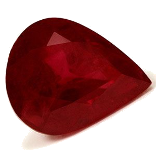 3.13 carat RED Pear Rubinas (1)