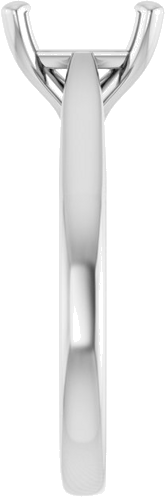 Sužadėtuvių Žiedas „Solitaire“ 950 Platinos Square 7mm (4)