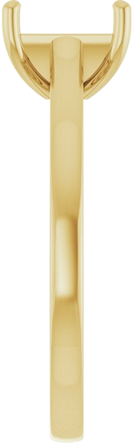 Sužadėtuvių Žiedas „Solitaire“ 14k yellow gold Emerald 7mm x 5mm (4)