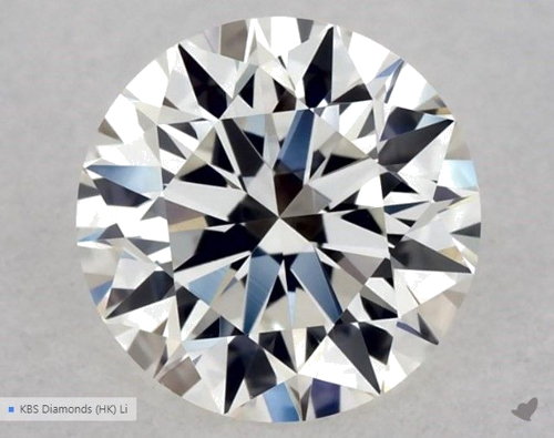 0.54 carat I-VVS2 Excellent cut Natūralus Round Deimantas (1)