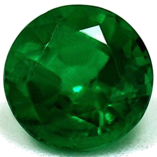 0.75 carat GREEN Round Smaragdas (1)