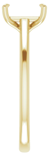 Sužadėtuvių Žiedas „Solitaire“ 585 Geltonojo Aukso Emerald 7mm x 5mm (4)