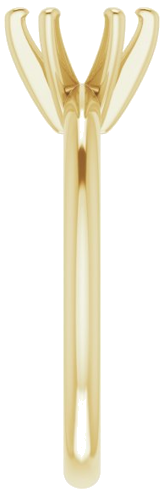 Sužadėtuvių Žiedas „Solitaire“ 585 Geltonojo Aukso Round 6.5mm (4)