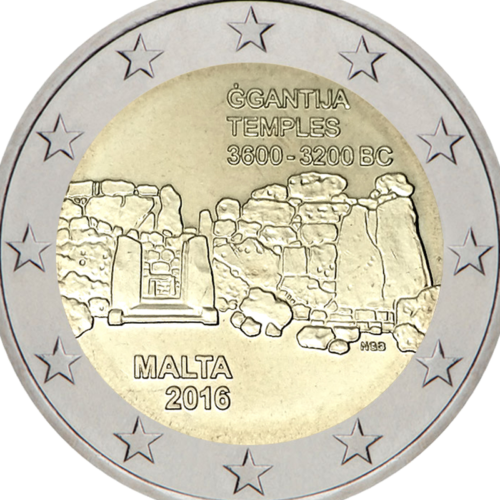 2016 Malta Ggantija Temple 2 euro coin (2)