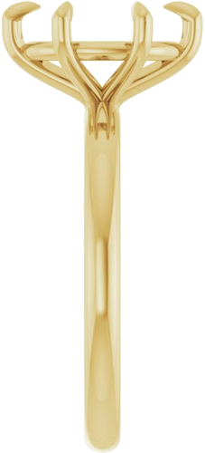 Sužadėtuvių Žiedas „Solitaire“ 585 Geltonojo Aukso Oval 10mm x 8mm (4)