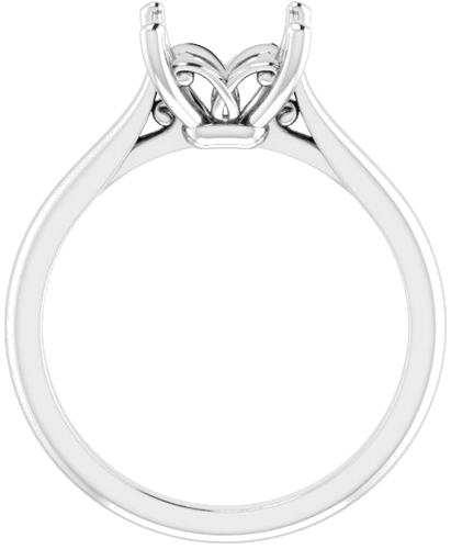 Sužadėtuvių Žiedas „Solitaire“ 950 Platinos Square 6.5mm (2)