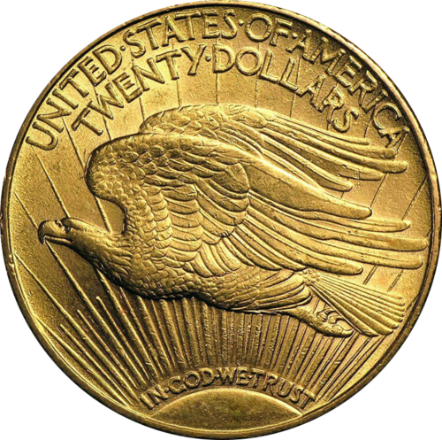САЩ Златна монета от 20 долара Saint Gaudens/Double Eagle (1907-1933) (1)