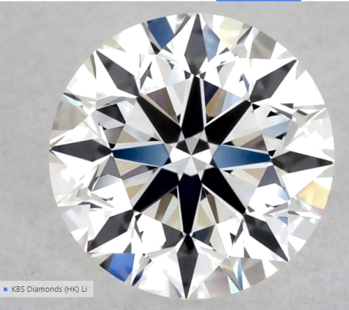 0.55 carat I-VVS1 GD cut Natūralus Round Deimantas (1)