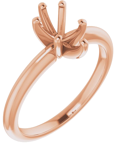 Sužadėtuvių Žiedas „Solitaire“ 585 Rožinis Aukso Pear Shape 8mm x 5mm (1)