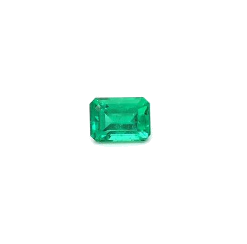 0.36 carat GREEN STEP cut Octagonal Smaragdas (1)