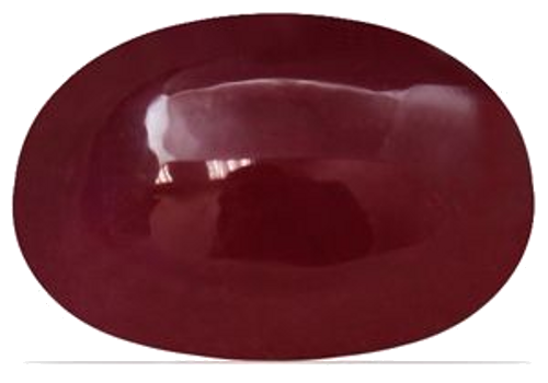 4.6 carat RED CABOCHON cut Oval Rubinas (1)