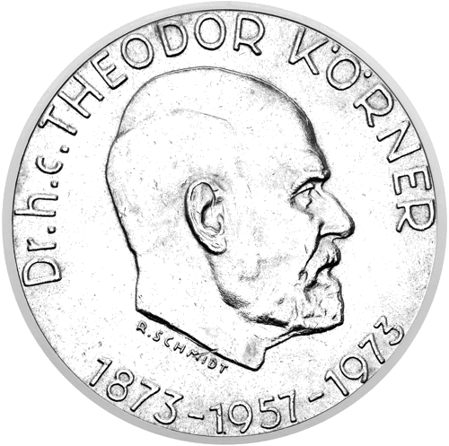 50 Schilling Dr. Theodor Koerner 1973 Austria Silver Coin (1)