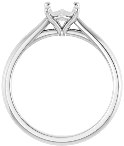 Sužadėtuvių Žiedas „Solitaire“ 950 Platinos Oval 8mm x 6mm (2)